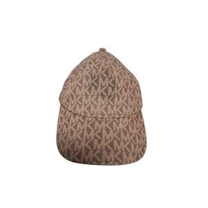 MICHAEL KORS Brown MK Logo Monogram Strap Back Baseball Cap/Hat NWT 1 Size